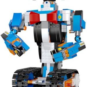 STEM Robot Building Kit for kids 8-12, App & Remote Control Robot Toys | Rechargeable RC Robot Toy, 728 Pieces Engineering Kit, Build & Rebuild Model, Birthday Gift Idea for 8 9 10 11 12+ Boy & Girl