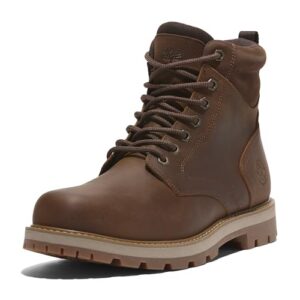 Timberland Men's Britton Road Mid Lace Up Waterproof Boot, Rust Full Grain, 10.5 Medium