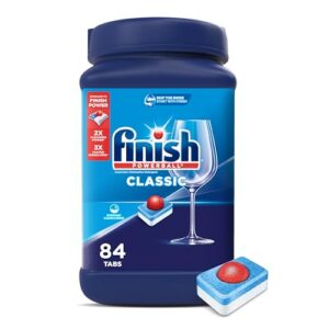 Finish Powerball Dishwasher Pods, Wrapper Free Dish Detergent, 84ct | Unscented Dishwasher Detergent Dish Soap, Dishwasher Tabs With Everyday Clean & Shine, Powerful Dishwashing Tablets