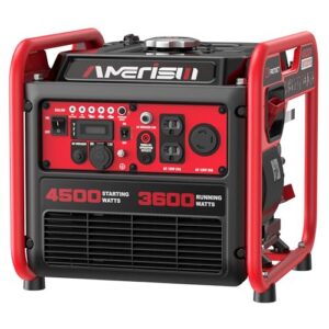 Portable 4500W Gas-Powered Inverter Generator with CO Sensor, Lightweight, Quiet, and EPA-Compliant for Home, Emergency Backup, and Camping
