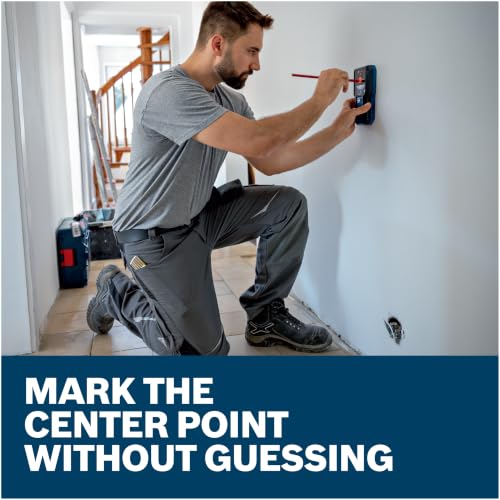 BOSCH GMS120-27 Professional Wall Scanner, Stud Finder, Live Wire Detector | Multi-function wall detector scanner with center indication, metal stud finder for electricians, plumbers & contractors - Image 5