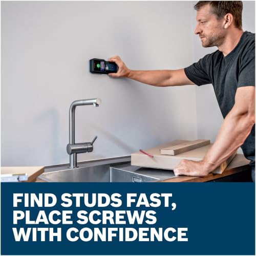 BOSCH GMS120-27 Professional Wall Scanner, Stud Finder, Live Wire Detector | Multi-function wall detector scanner with center indication, metal stud finder for electricians, plumbers & contractors - Image 2