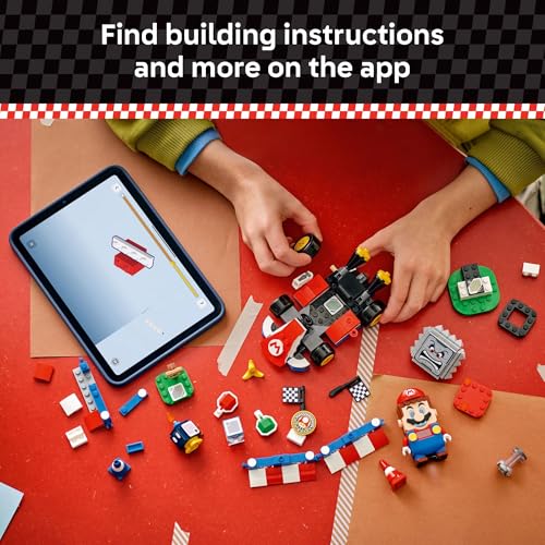 LEGO Super Mario: Mario Kart – Interactive Mario & Standard Kart Building Toy - Pretend Play Racing Playset for Boys & Girls, Ages 7+ - Kids Birthday Gift Idea - 72043 - Image 6