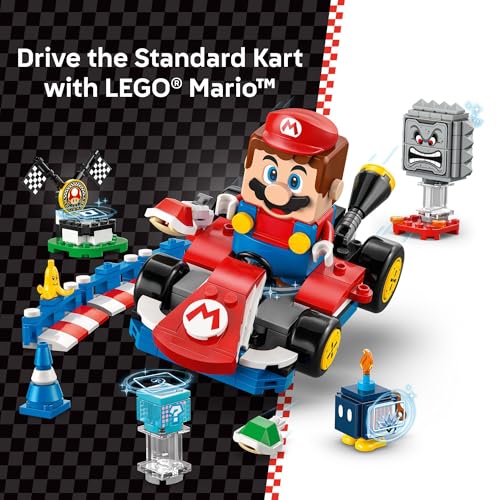 LEGO Super Mario: Mario Kart – Interactive Mario & Standard Kart Building Toy - Pretend Play Racing Playset for Boys & Girls, Ages 7+ - Kids Birthday Gift Idea - 72043 - Image 3
