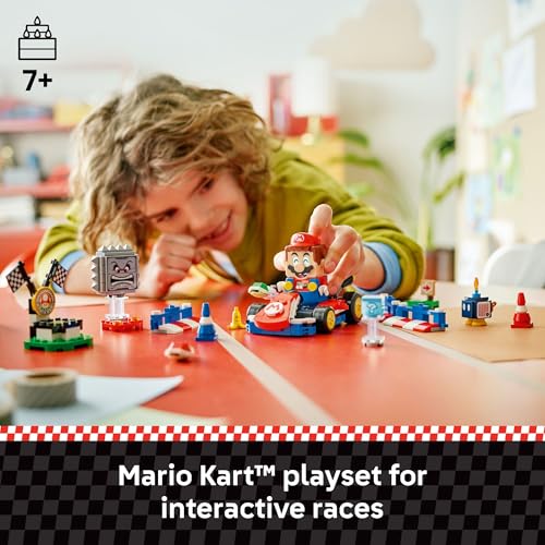 LEGO Super Mario: Mario Kart – Interactive Mario & Standard Kart Building Toy - Pretend Play Racing Playset for Boys & Girls, Ages 7+ - Kids Birthday Gift Idea - 72043 - Image 2