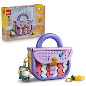 LEGO Creator 3 in 1 Art Fashion Bag with Storage 31391 | Building Toys for Girls & Boys, Ages 8+, 3 Building Options, Bedroom or Desk Decor, 272 pieces, Gift for Birthdays