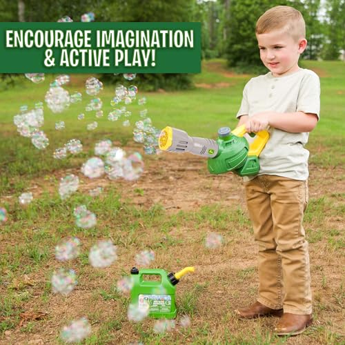 John Deere Bubble Leaf Blower - 24 oz Refill, Bubble Machine - Ages 3+ - Image 2