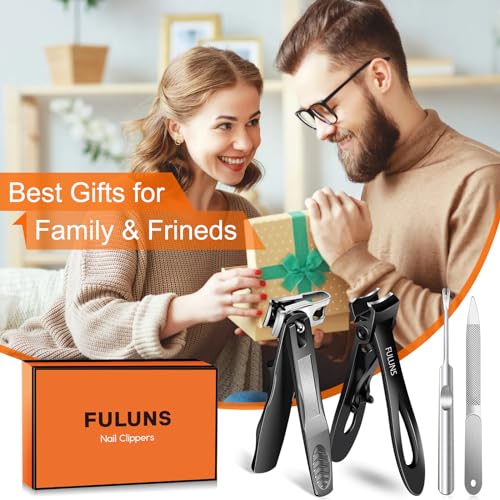 Nail Clippers for Men Thick Nails, Toenail Clippers for Thick Toenails with 16mm Wide Jaw Opening, 360 Degree Rotary Fingernail Clippers Nail Cutter Set for Seniors Long Handle Gifts for Men Women - Image 7
