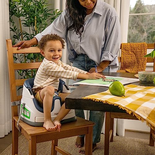 Ingenuity Baby Base 2-in-1 Booster Feeding and Floor Seat with Self-Storing Tray - Night Sky - Image 12